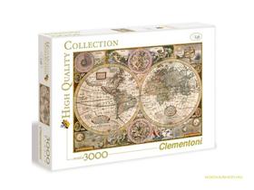 Clementoni Puzzle 3000 Régi térkép