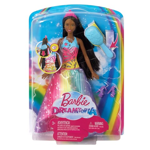 Barbie Dreamtopia: Afroamerikai Hercegnő mágikus fésűvel