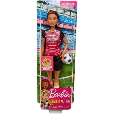 Barbie 60. évfordulós karrierbaba, focista