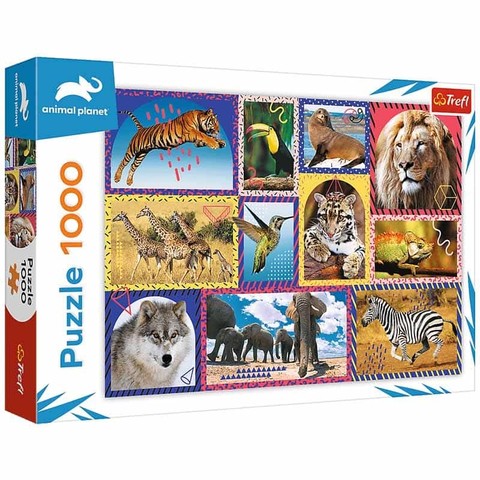 Puzzle Animal Planet - vadvilág kollázs 1000 db-os