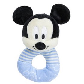 Mickey egér plüss csörgő bébijáték - 16 cm