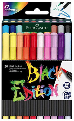 Faber-Castell: Black Edition Filctoll szett 20 db-os