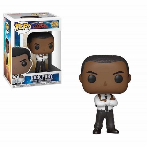 POP Movies Captain Marvel - Nick Fury Figura (Platform nélküli)