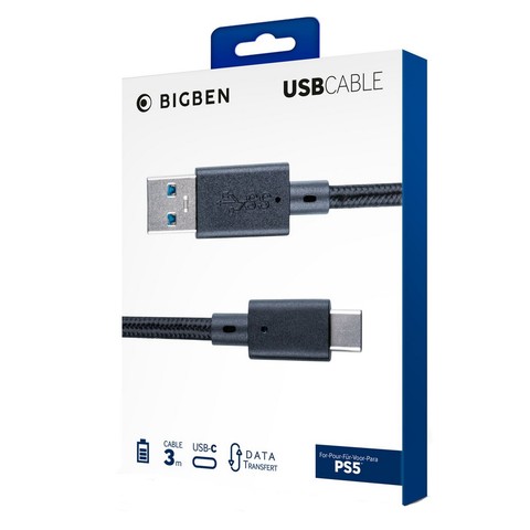 3 méteres USB kábel PS5 NACON (PS5)