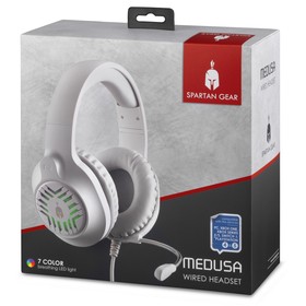 Spartan Gear - Medusa Wired Headset White/Grey (MULTI)
