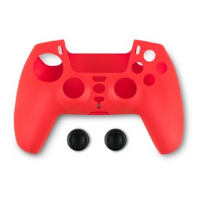 Spartan Gear - Controller Silicon Skin Cover and Thumb Grips Red (PS5)