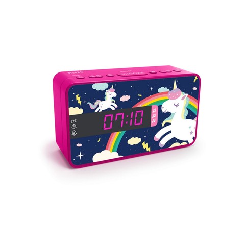 Nacon Kids Unicorn Dual Ébresztőóra cserélhető előlappal (Platform nélküli)