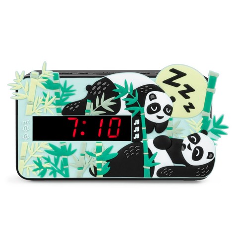 Bigben Kids Panda Ébresztőóra cserélhető előlappal (Platform nélküli)