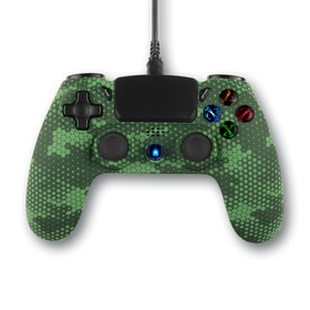 Spartan Gear - Hoplite 2 Vezetékes Kontroller Green Camo (PS4)