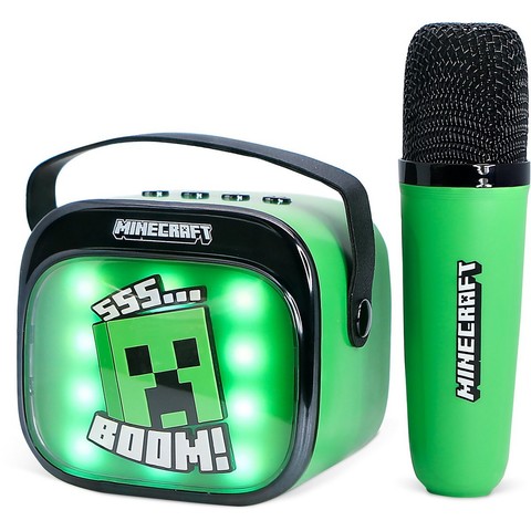 OTL Minecraft PopSing LED karaoke hangszóró mikrofonnal (Platform nélküli)