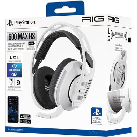 PlayStation RIG 600 MAX Gaming Headset - Fehér (PS5)