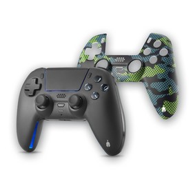 Spartan Gear - Sarissa vezeték nélküli kontroller - Fekete + Camo előlap (PS5)