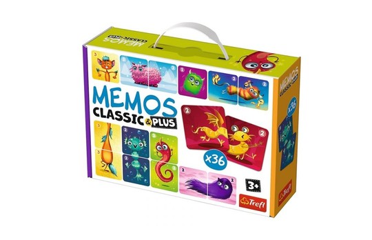 Memos Classic Plus memóriajáték: Szőrmókok, 36 db