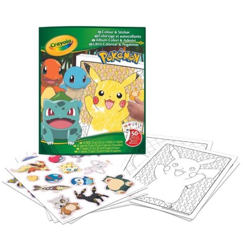 Crayola Color & Sticker: Pokémon színező