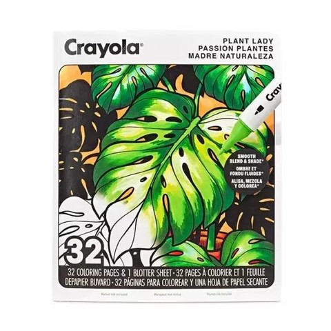 Crayola: Felnőtt színezőkönyv – Növények szerelmese
