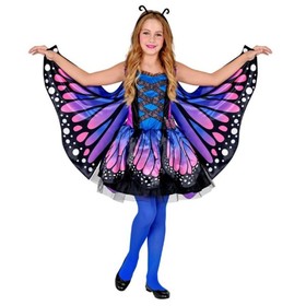 Kék pillangó jelmez szárnyakkal - 116 cm, 4-5 év