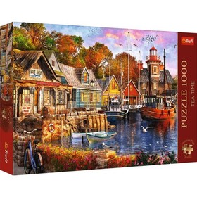 Trefl Premium Plus: Photo Odyssey Tengerparti kikötő - 1000 darabos puzzle