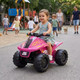 INJUSA ELEKTROMOS QUAD RÓZSASZÍN 6V