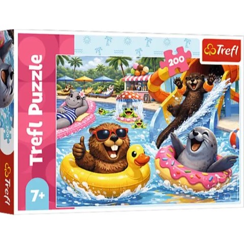 Trefl: Szorgos hódok - 200 darabos puzzle