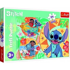 Trefl: Lilo&Stich, Barátság maxi puzzle - 24 darabos