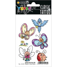 Herma: pillangók és barátaik tetoválás
