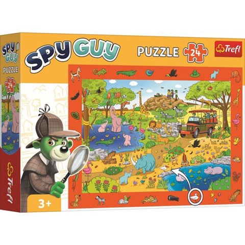 Trefl: Spy Guy Szafari nyomozós képkereső puzzle - 24 darabos