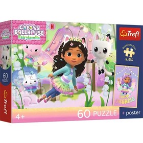 Trefl: Premium Plus Kids Gabi és a cicakalandok puzzle - 100 darabos
