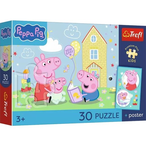 Trefl: Peppának van egy terve puzzle - 30 darabos