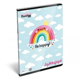 Happy Rainbow: Szivárvány mintás szótárfüzet, A5