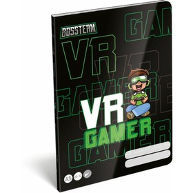 Bossteam: VR Gamer sima füzet, A5-ös