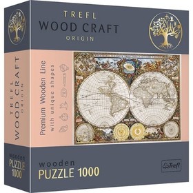 Puzzle Wood Craft - Középkori térkép 1000 db