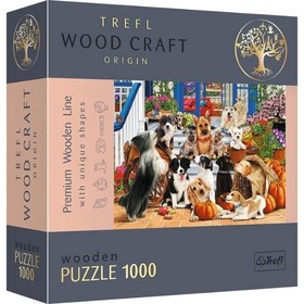 Puzzle Wood Craft - Kutyabarátság 1000 db