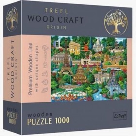Puzzle Wood Craft - Híres francia helyek 1000 db