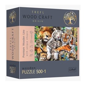 Puzzle Wood Craft - A dzsungel vadmacskái 5001 db