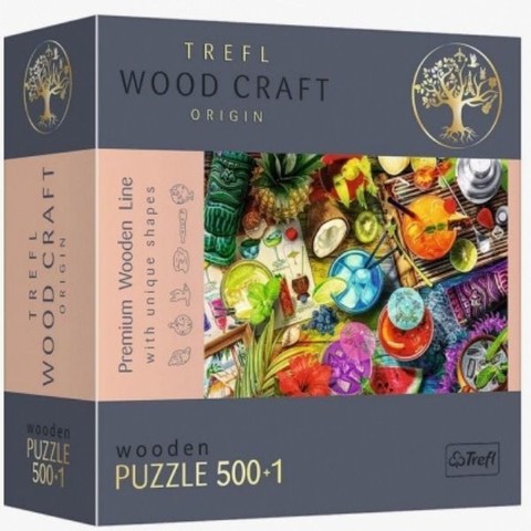 Puzzle Wood Craft - Színes koktélok 5001 db