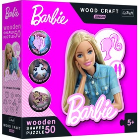 Puzzle 50 db fából: Barbie