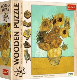 Fa puzzle - Van Gogh - Napraforgók - 200