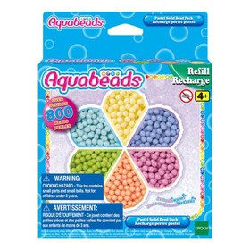 Aqua Beads Pastel Solid Bead Pack