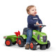 Falk: Baby Claas lábbal hajtós traktor utánfutóval és kiegészítőkkel - világoszöld