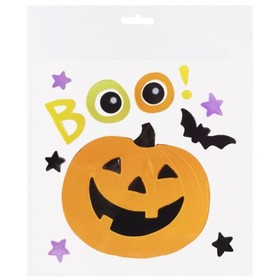 Ablakzselé vigyorgó Halloween tök 20x20