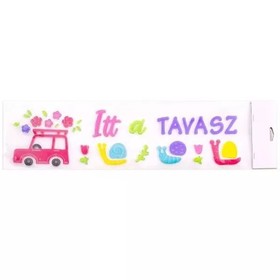 Itt a tavasz! ablakzselé - 15 x 55 cm