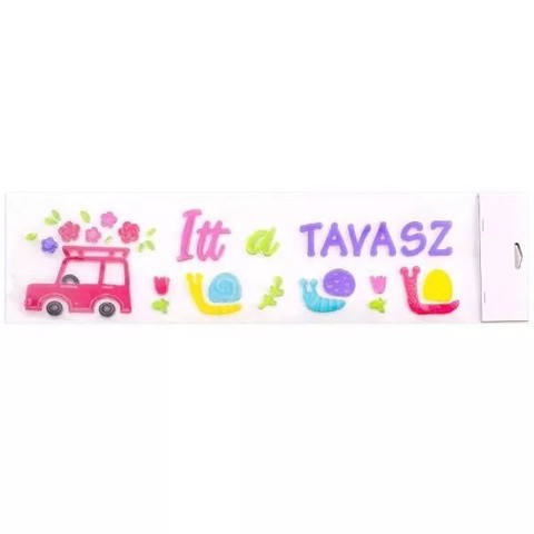 Itt a tavasz! ablakzselé - 15 x 55 cm