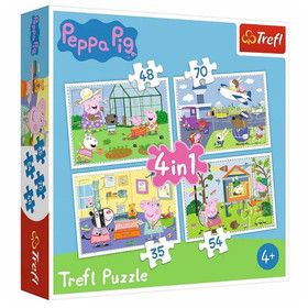 Puzzle 4in1 (12,15,20,24 db) - Peppa malac