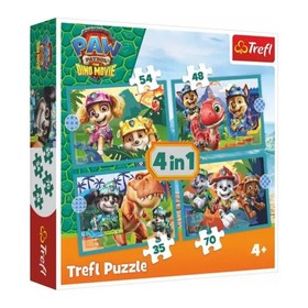 Trefl: Mesék a Dínó-szigetről puzzle - 4 az 1-ben