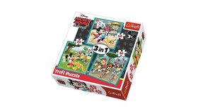 Puzzle 3in1 (20,36,50 db)-Mickey egér és barátai
