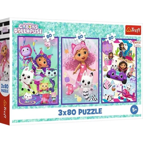 Trefl: Gabi színes napjai puzzle - 3 az 1-ben