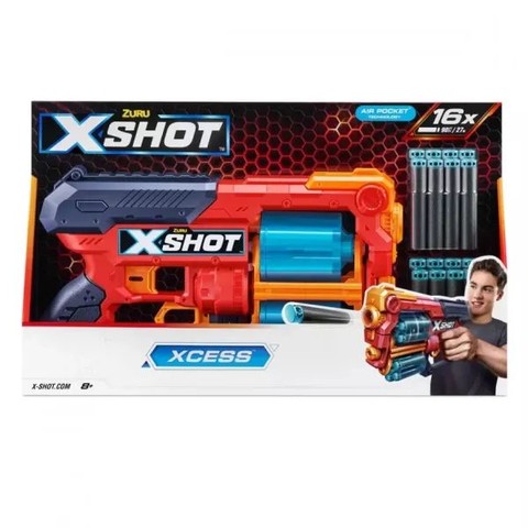 X-Shot: Xcess szivacslövő fegyver 16 lövedékkel