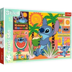 Trefl: Stitch nyaralása puzzle - 500 darabos