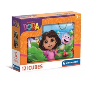 Clementoni: Dóra, a felfedező mesekocka - 12 db-os