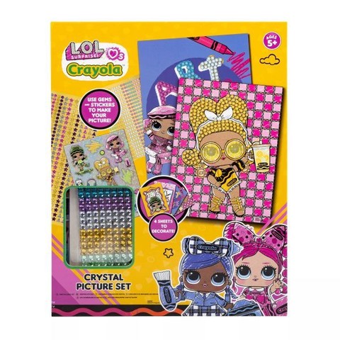 L.O.L. x Crayola: Kristálykép készítő készlet